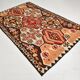 159x249Cm Soft Orange and Red Vintage Kilim Rug, Bohemian Kilim Rug