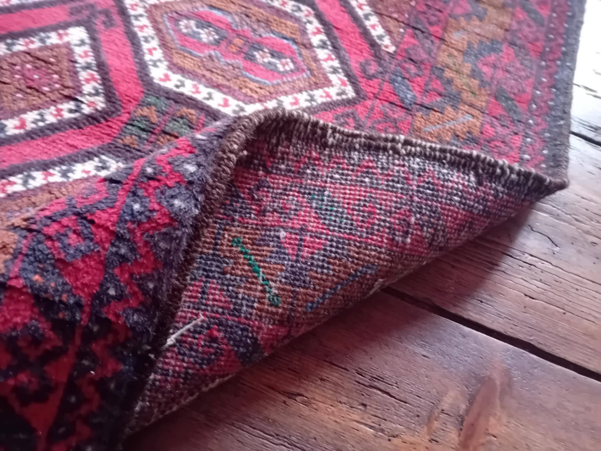 Handmade Persian Beluch Rug 209x101cm
