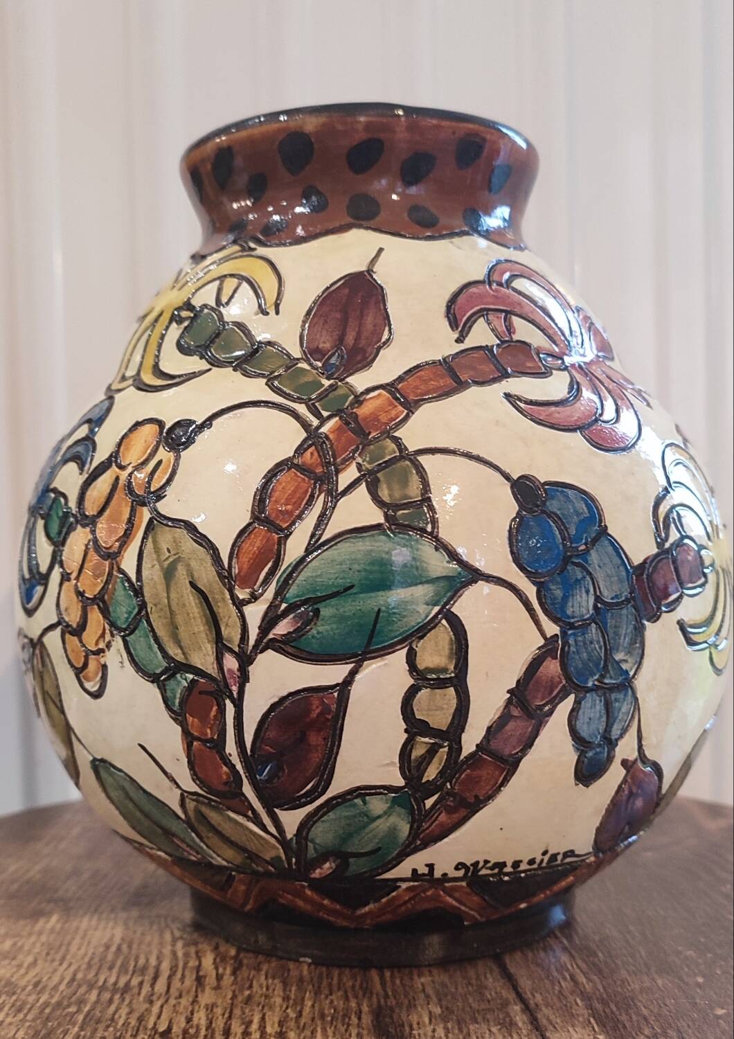 Vallauris ceramic vase by Jérôme Massier