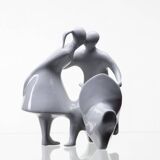 Lovers with a Truncheon, Jiří Černoch, Royal Dux, 2000s, Czech Republic