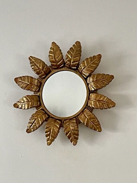 Sun mirror in gilded wood 1960