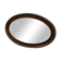 40s oval mirror in wood and stucco 59x39cm