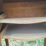 Antique Louis XV style chest of drawers with marble top