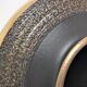 Black and gold ceramic vase west germany vintage design