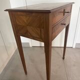 Console marqueterie directoire en acajou