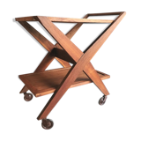 Solid oak serving table 1950s