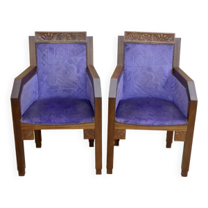 Paire de fauteuils en