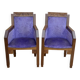 Pair of oak armchairs, Amsterdam School, 1930s