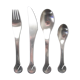 Danish modernist stainless steel 31 pc  EASY monobloc 1960s flatware cutlery set by Lundtofte