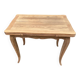 Small dining table, extendable Louis XV kitchen table, stripped oak.