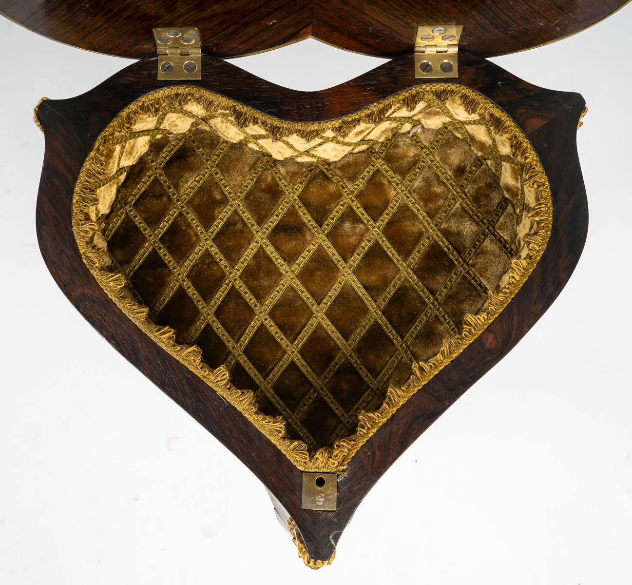 Table "Heart" in Louis XV style, Attributed to Maison Krieger, Circa 18