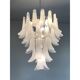 Frosted “selle” murano glass cascade chandelier