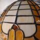 Empire lamp in bronze and marble, large size 70x43, 6kg, and a superb lampshade.