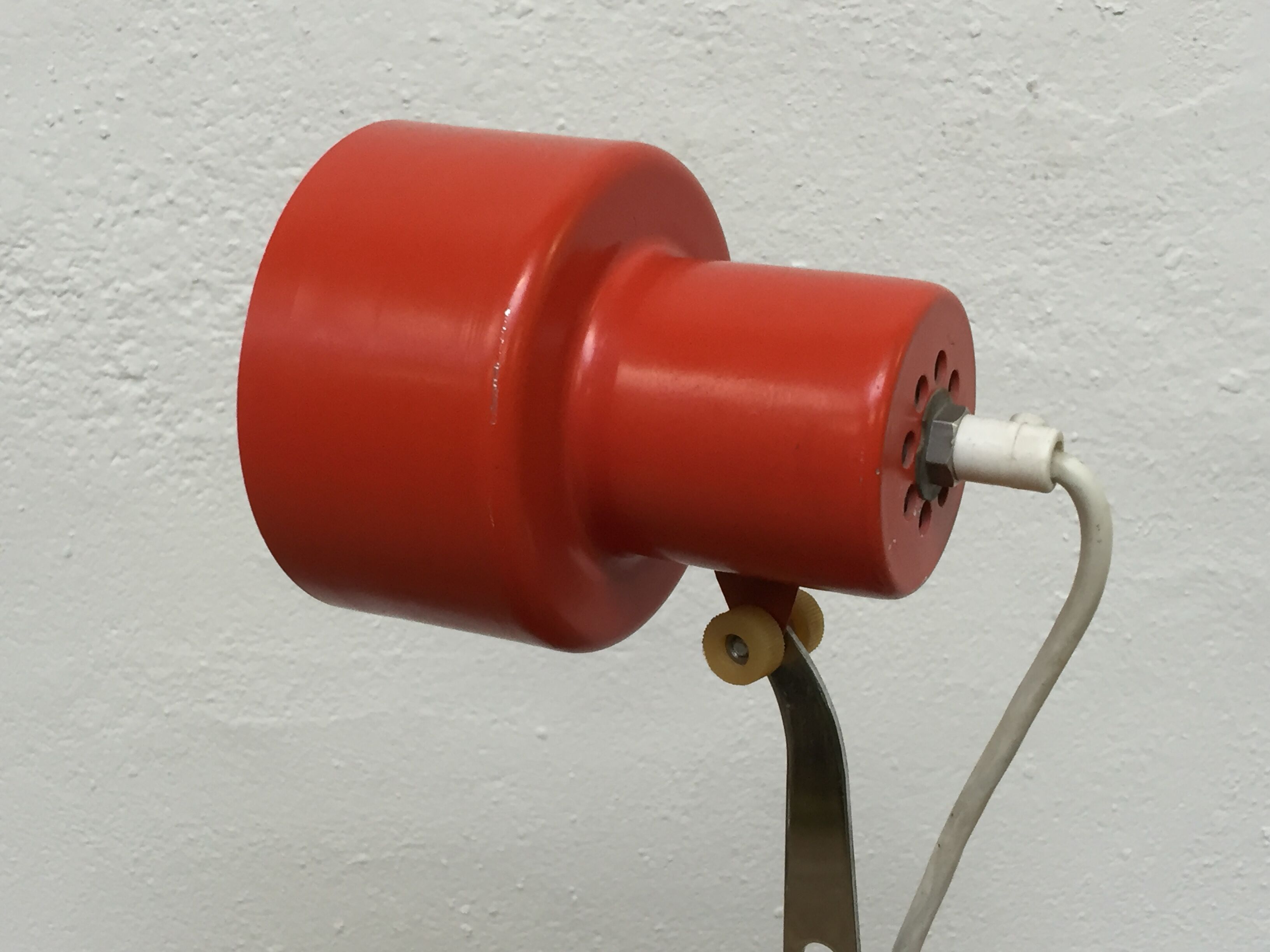 Pair of orange lamps