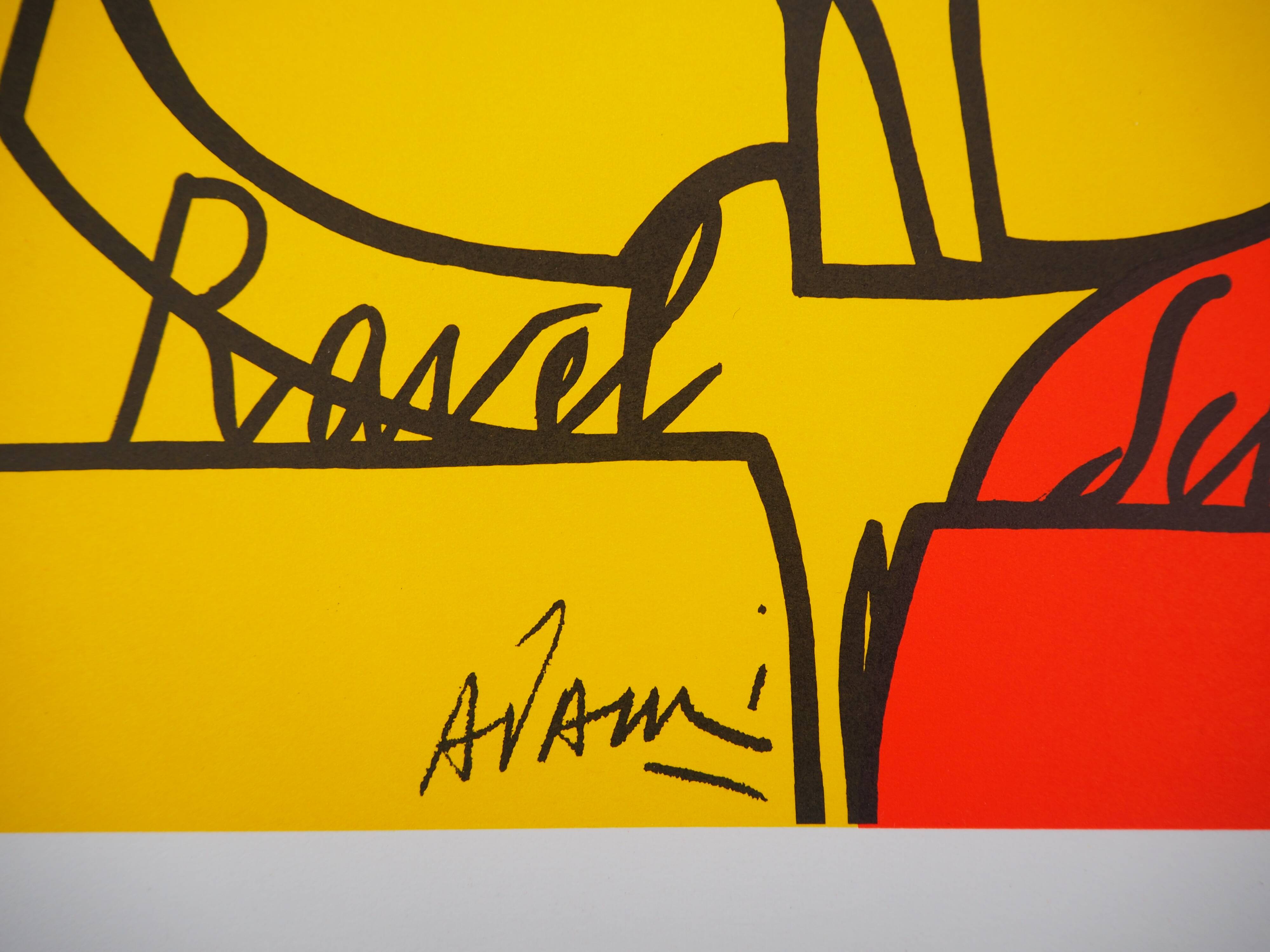 Valerio ADAMI (1935) Cello, 1976 Original vintage poster