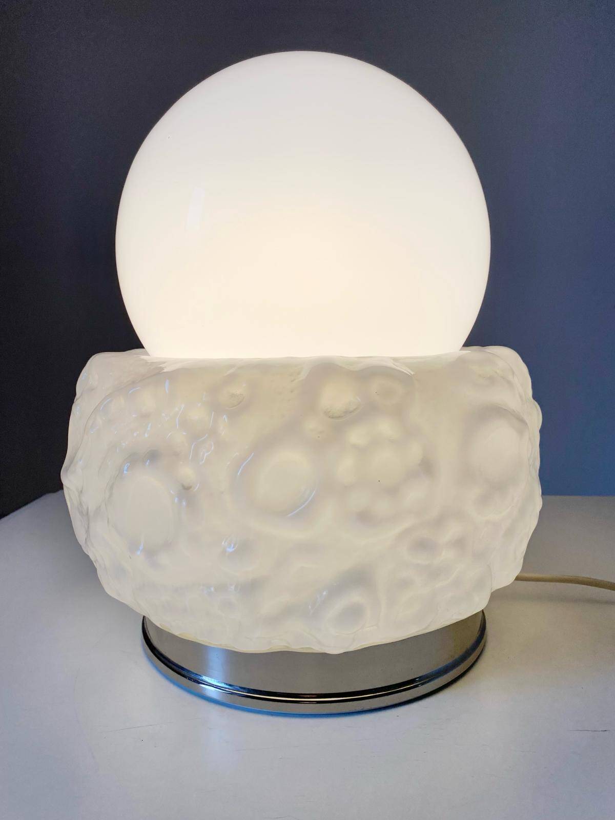 Murano glass table lamp, style Carlo Nason for Mazzega, Italy 1970s