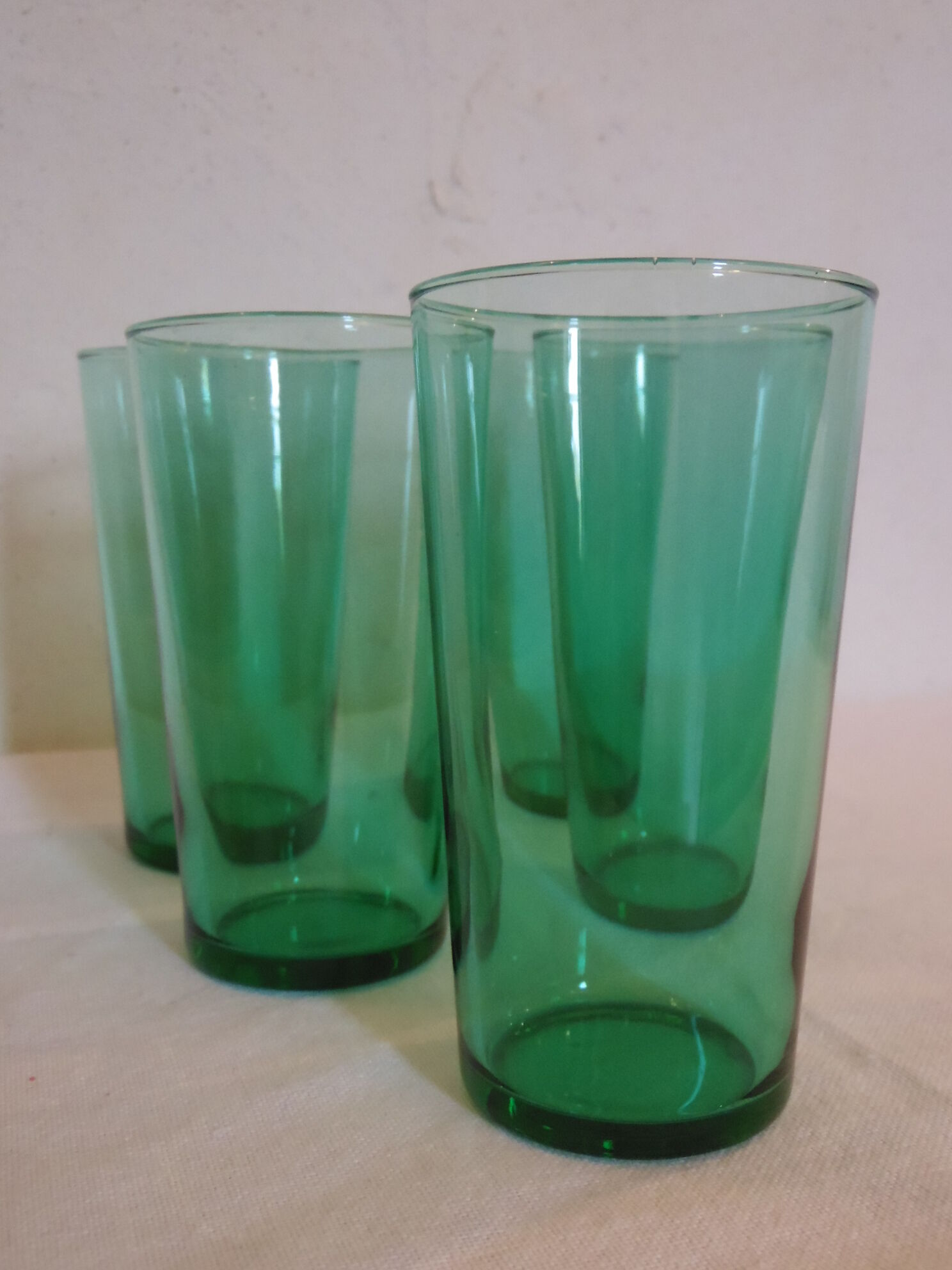 Set de 5 Green lemonade glass