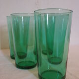 Set de 5 Green lemonade glass