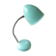 Articulated desk lamp, in turquoise blue metal, 1970s.