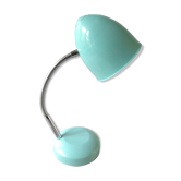 Lampe de bureau articulée, en métal bleu turquoise, années 70