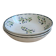 Ensemble de 3 assiettes creuses anciennes – Faïence décor floral