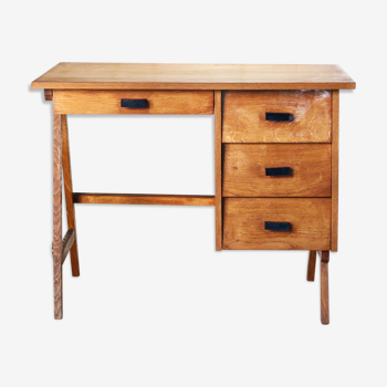 Bureau pieds compas vintage