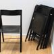 Suite of 12 folding designer chairs