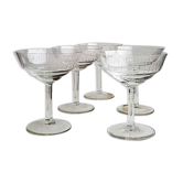 5 crystal cups