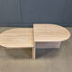 Paire de tables basses en travertin vintage ou tables d'appoint, années 1970.