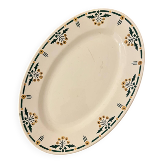 Oval dish Terre de fer model Mimosa