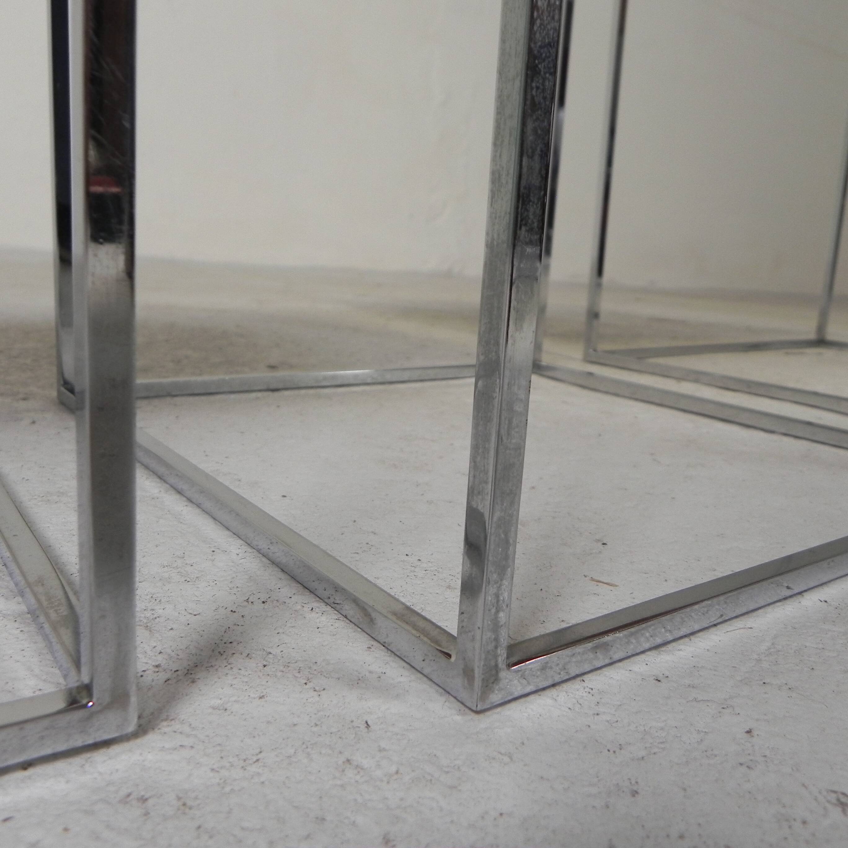 Set of 3 side tables, Mimi set, 1960s.