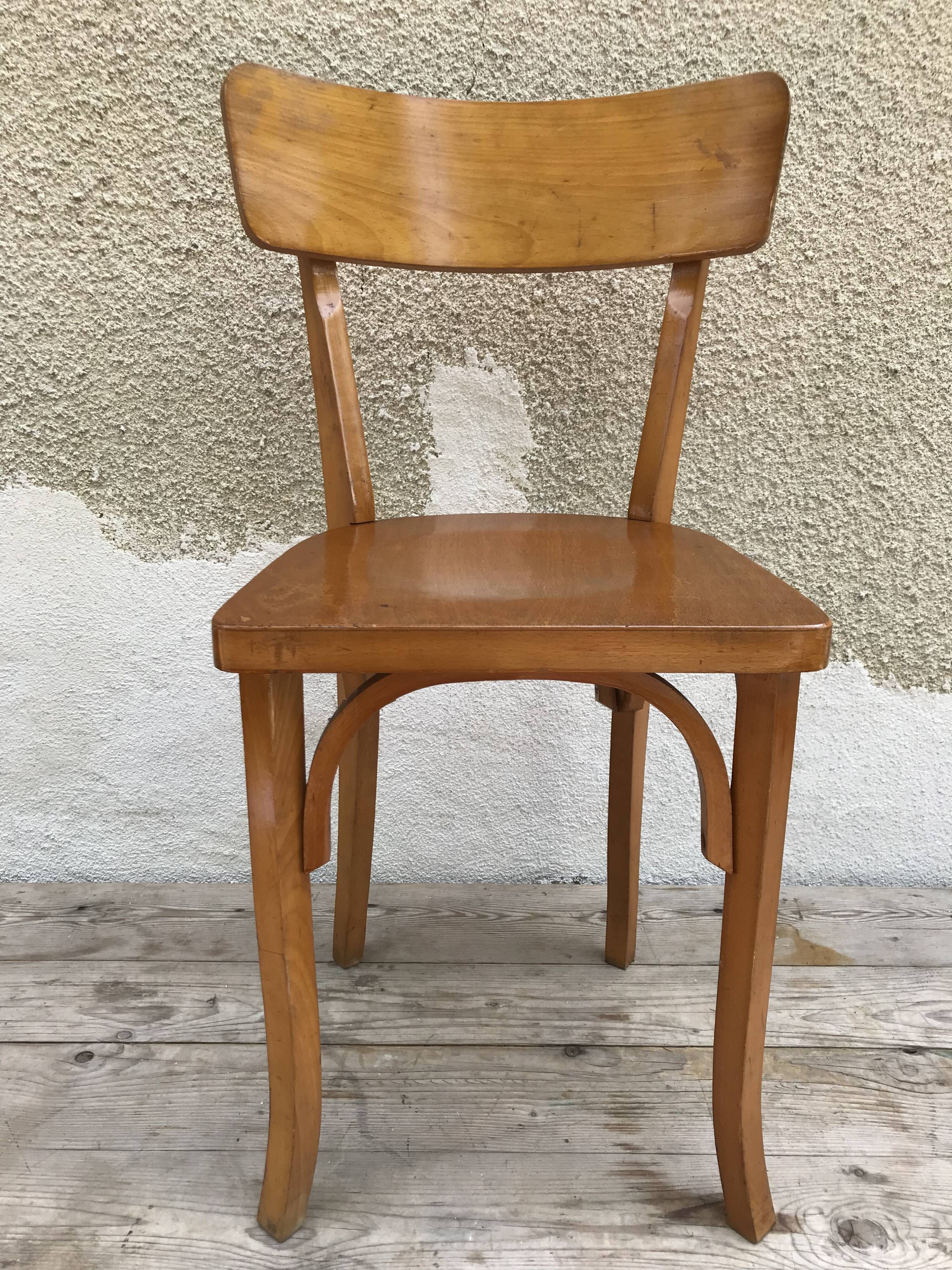 Pair of old bistro chairs 70s Vintage