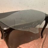 Louis XV style desk in black wood Napoleon III, XIX century