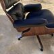 Fauteuil et Ottoman Charles Eames noir, Herman Miller, 2010