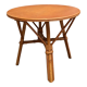 Circular rattan coffee table 1970-1980