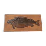 Ceramic fish dish signed R. Capron