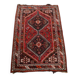 Antique red/brown oriental style rug 135x87cm