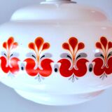 Suspension in opaline screen-printed 1970