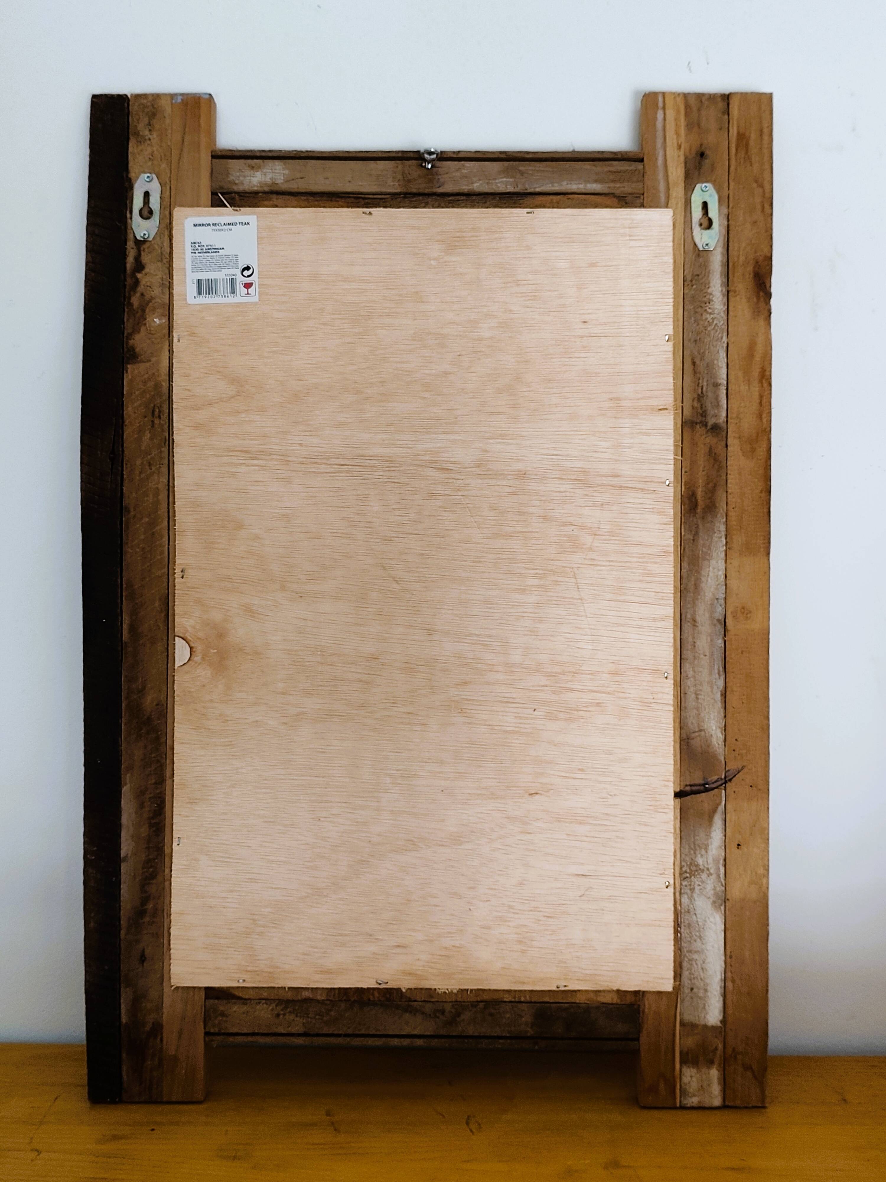 Miroir en bois recyclé