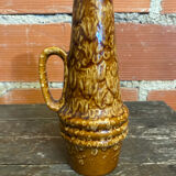 Brown ceramic vase West Germany, 1960s