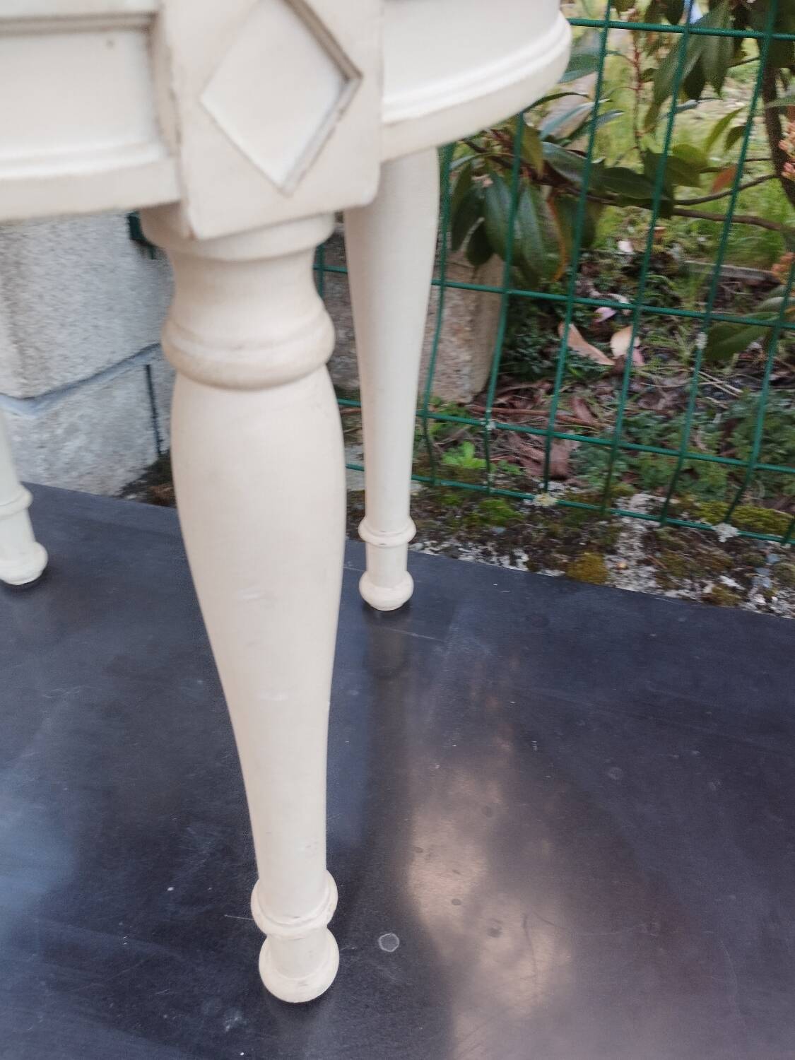 Antique Louis XVI style pouf stool