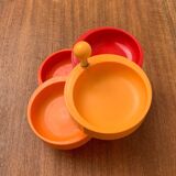 Extendable space-age pivoting bowls from the mid-century by Emsa, 1960s, set of 2.