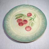Plate dabbling cherry decoration