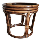 Rattan stool pouf