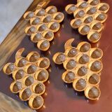 Set of Vallauris snail dishes