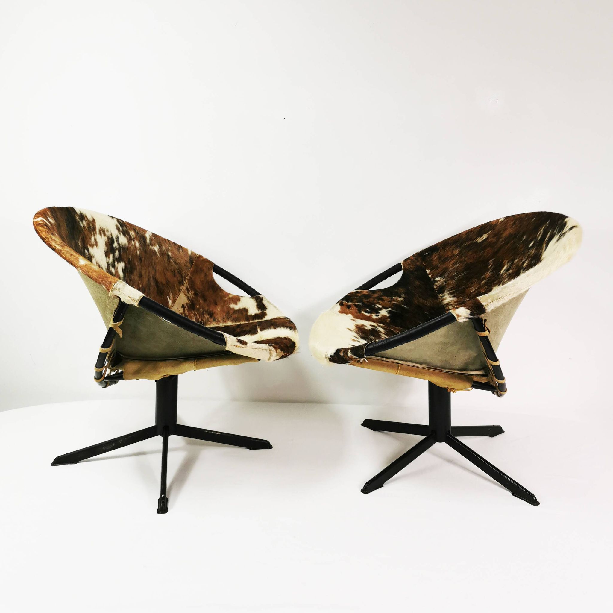 Paire de fauteuils modernistes Balloon, Allemagne années 1960