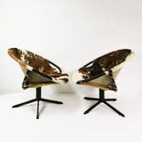 Pair of modernist Balloon armchairs, Germany 1960s.