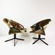 Pair of modernist Balloon armchairs, Germany 1960s.