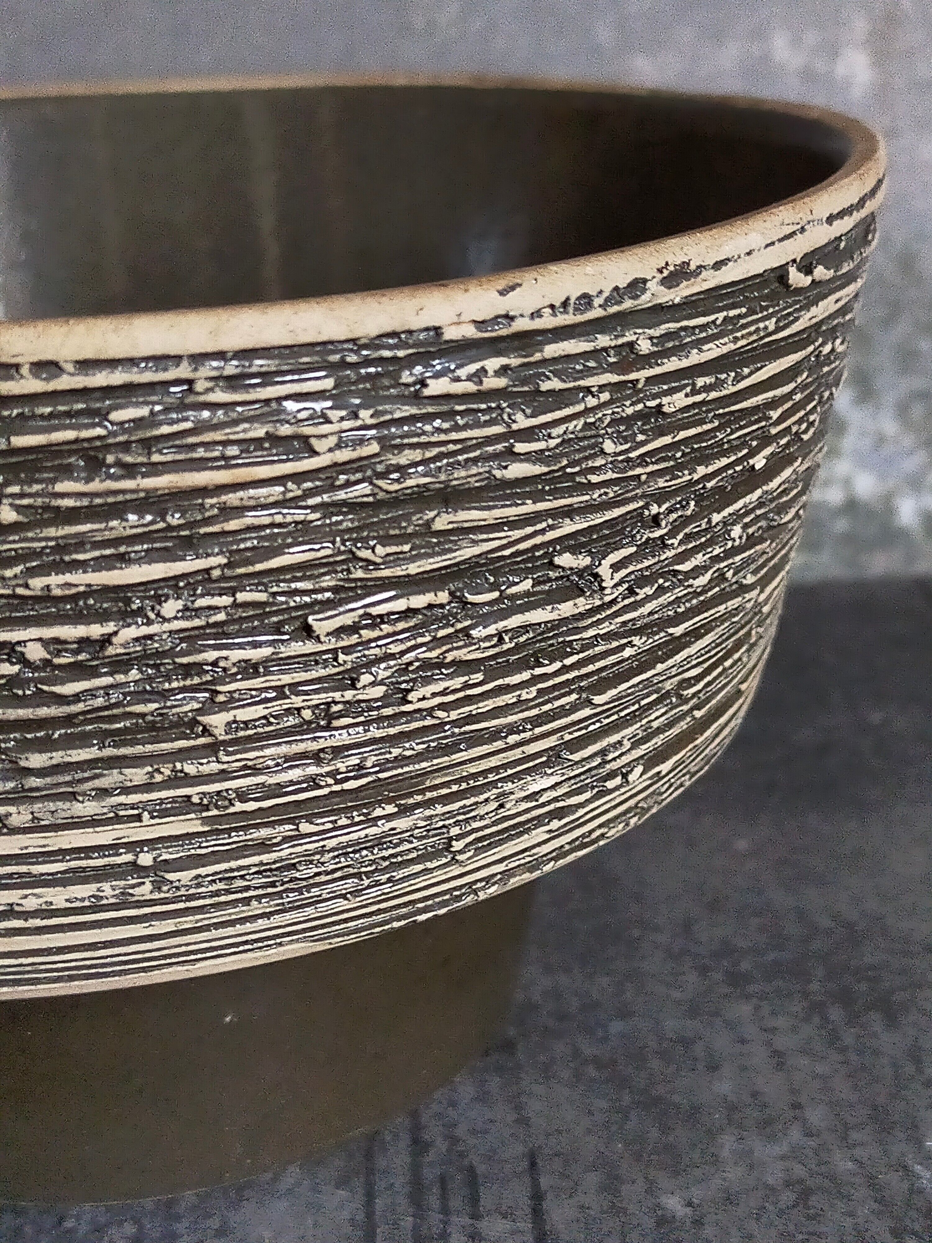 Modernist ceramic pot cover 50s