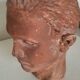 Head of young man of the 1950s